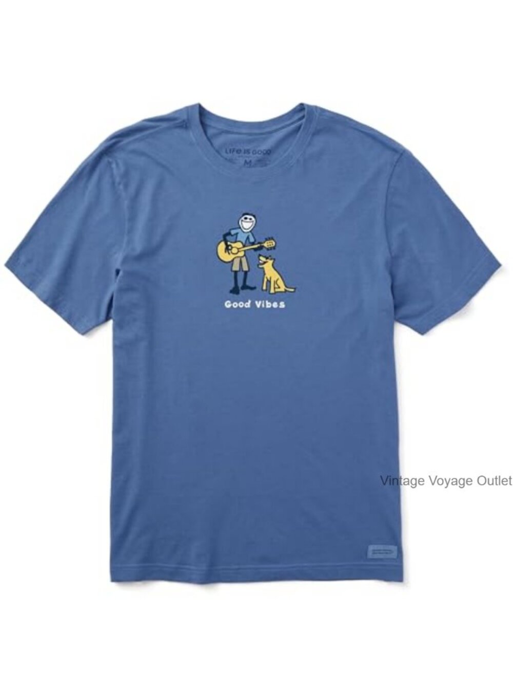 Men's Crusher Tee Short Sleeve Graphic Cotton T-Shirt Pre-washed Crew Neck
